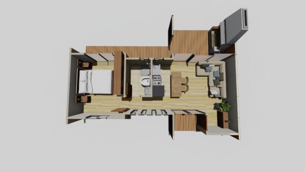 Nórdica 42 m2 con terraza techada - Imagen 4