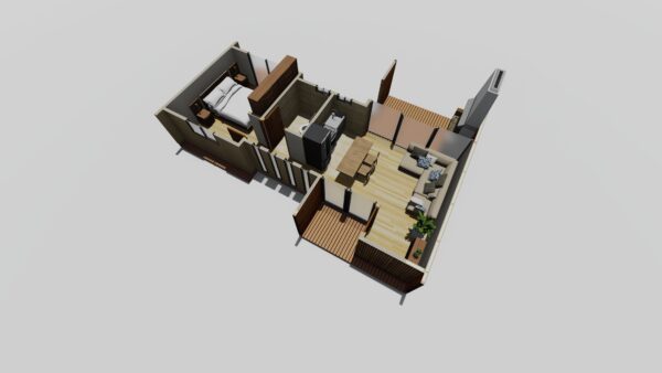 Nórdica 42 m2 con terraza techada - Imagen 5